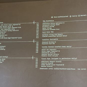 Torotea - Menu as of 8/30/26 - Coffee & Tea Near Me - San Marino, California