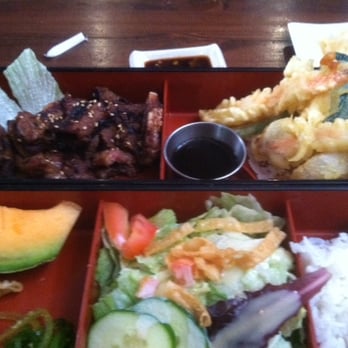 Zono Sushi - 2 Item Dinner Bento Box - Steak Short Rib & Mixed Tempura - $14.95 - Sushi Bars Near Me - Glendale, California Zono Sushi - 2 Item Dinner Bento Box - Steak Short Rib & Mixed Tempura - $14.95 - Sushi Bars Near Me - Glendale, California