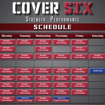 Cover Six Strength And Performance - Schedule - Gyms Near Me - Sutter Creek, California Cover Six Strength And Performance - Schedule - Gyms Near Me - Sutter Creek, California