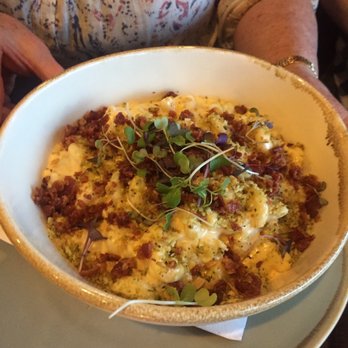 Karvers Grille - Mac and cheese with pecan bacon - American Near Me - Holbrook, New York Karvers Grille - Mac and cheese with pecan bacon - American Near Me - Holbrook, New York