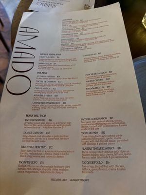 Menu photo 1 Amado Burlingame, CA Menu photo 1 Amado Burlingame, CA
