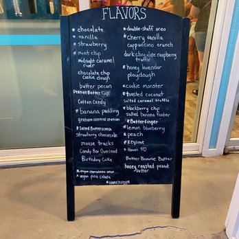 Melt - Flavor list. A * indicates homemade ice creams. - Ice Cream & Frozen Yogurt Near Me - North Myrtle Beach, South Carolina Melt - Flavor list. A * indicates homemade ice creams. - Ice Cream & Frozen Yogurt Near Me - North Myrtle Beach, South Carolina