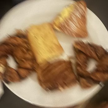 Tous Les Jours - Darn, a very blurry photo but you can still see how beautiful these look - Coffee & Tea Near Me - Charlotte, North Carolina
