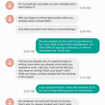 Culture Cutz - Chiquis (the barber's) response to my review. I blocked his full number out of respect for his privacy. - Barbers Near Me - Santa Clara, California Culture Cutz - Chiquis (the barber's) response to my review. I blocked his full number out of respect for his privacy. - Barbers Near Me - Santa Clara, California