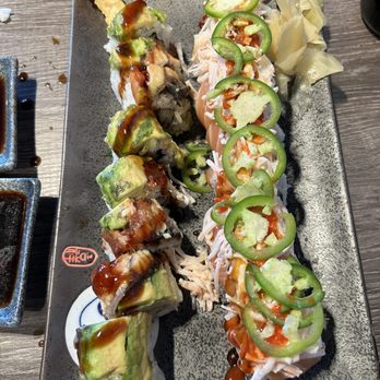Sushi Pro - Left/dragon roll :: right/ sushi pro roll - Japanese Near Me - San Jose, California Sushi Pro - Left/dragon roll :: right/ sushi pro roll - Japanese Near Me - San Jose, California