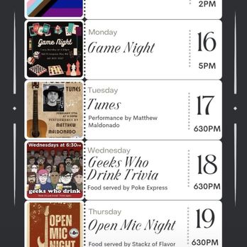 Local Craft Beer - Schedule for the week of 2/15/26 - Breweries Near Me - Tehachapi, California