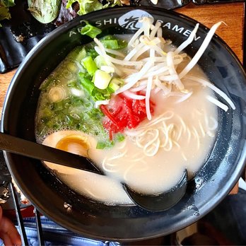 Arashi Ramen - r1. Shio Tonkotsu Ramen with egg and thin wheat noodles $11.75 5* - Ramen Near Me - Seattle, Washington Arashi Ramen - r1. Shio Tonkotsu Ramen with egg and thin wheat noodles $11.75 5* - Ramen Near Me - Seattle, Washington