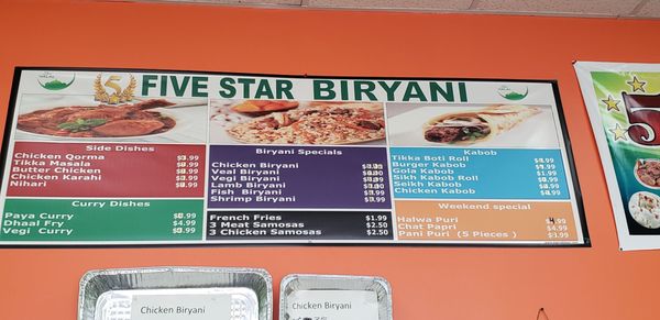 Menu photo 2 5 Star Biryani Markham, ON Menu photo 2 5 Star Biryani Markham, ON