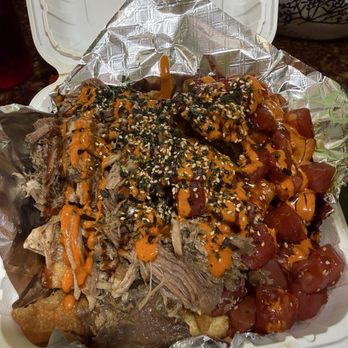 Kehau's Kitchen - Pua'a to da poke nachos - Hawaiian Near Me - Aiea, Hawaii Kehau's Kitchen - Pua'a to da poke nachos - Hawaiian Near Me - Aiea, Hawaii