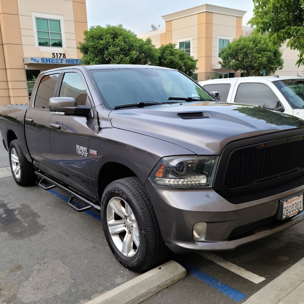 My truck, after the 2" lift to the front.