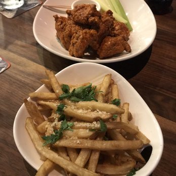 Yard House - Truffle Fries & Boneless Wings - New American Near Me - Sacramento, California Yard House - Truffle Fries & Boneless Wings - New American Near Me - Sacramento, California