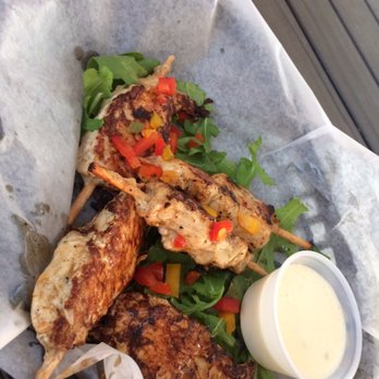 Cruzan Beach Club - Jerk chicken skewers - Bars Near Me - Charlotte Amalie, Virgin Islands Cruzan Beach Club - Jerk chicken skewers - Bars Near Me - Charlotte Amalie, Virgin Islands