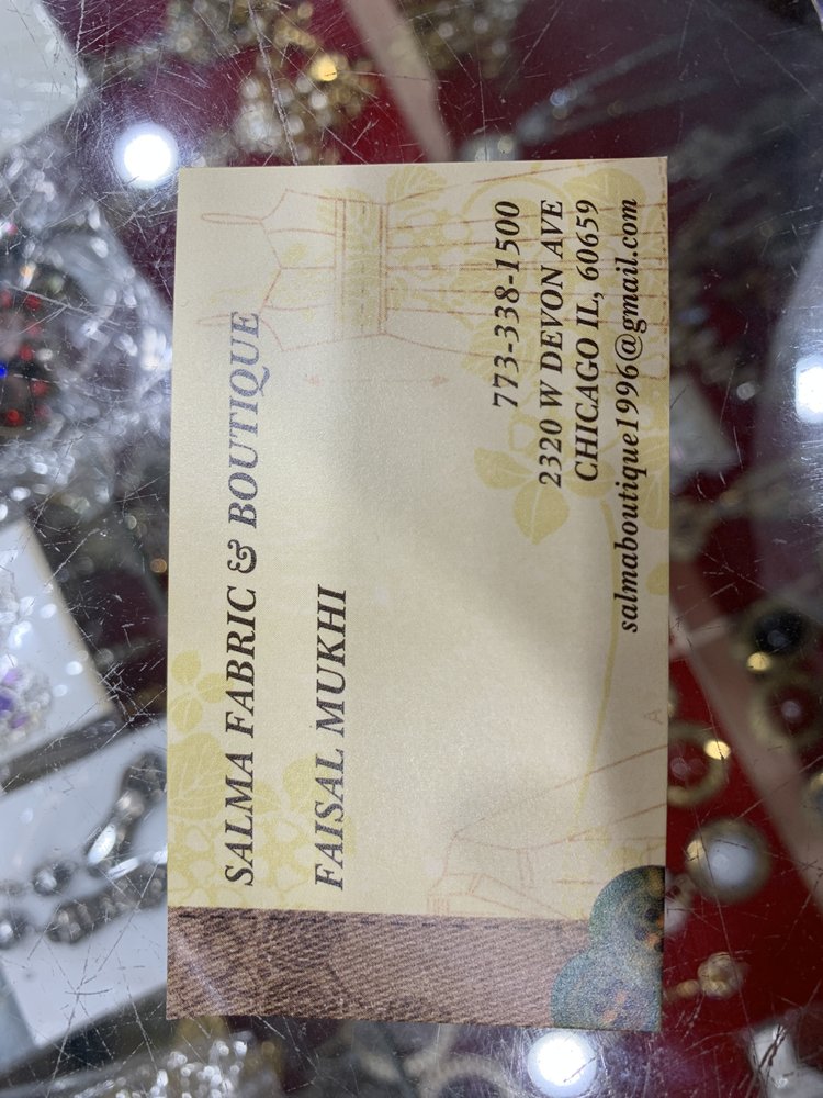 SALMA FABRICS & BOUTIQUE 12 Photos Fabric Stores 2320 W Devon Ave