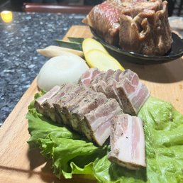 Pork belly (aged and pre-seared)