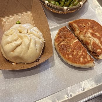 Le Bao - Spicy edamame vegetable curry bao and sweet Korean pancake. - Asian Fusion Near Me - Columbia, Missouri