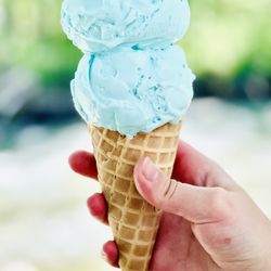 Red Box Car - Hand-dipped cotton candy ice cream