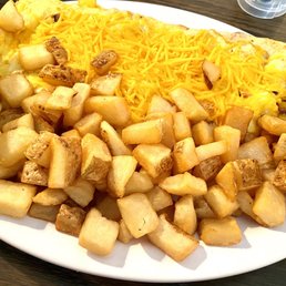 Ham & Cheese omelette home fries & toast