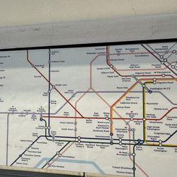 Hounslow Central Underground Station - The map, or at least part of it. Mini maps in the stations and online