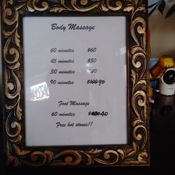 Lake Oasis Spa - Pricing they do take card but also have atm in the front lobby.