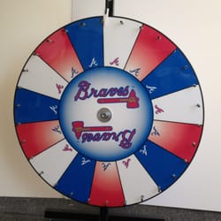 36" Custom Promotional wheel for the Atlanta Braves
