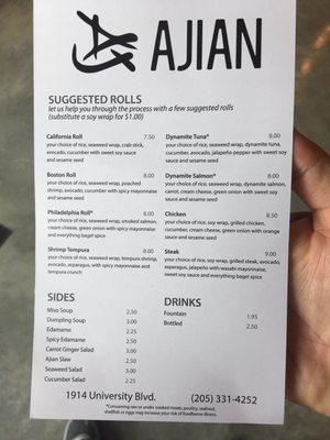 Menu photo 5 Ajian Tuscaloosa, AL