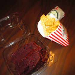 Portillo's Champaign - Plant-based Garden Dog, Chocolate Cake Slice, and Crinkle-cut French Fries