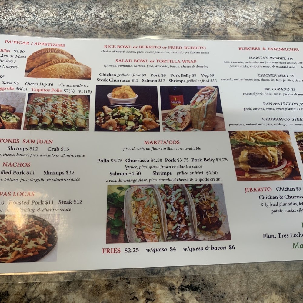 Updated menu