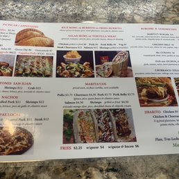 Updated menu