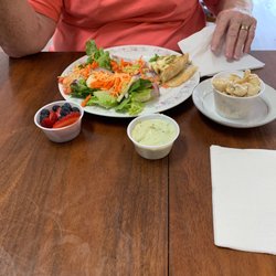 Nutmeg's Cafe - Italian quiche & salad and macaroni salad