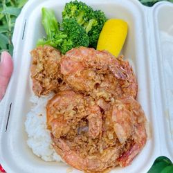 Eat On Monday - Hawaiian garlic shrimp