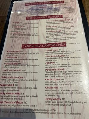 Menu photo 1 Captain Woodys Bluffton, SC Menu photo 1 Captain Woodys Bluffton, SC