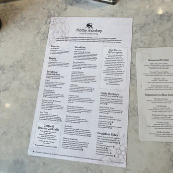 Frothy Monkey - Menu - Cafes Near Me - Birmingham, Alabama Frothy Monkey - Menu - Cafes Near Me - Birmingham, Alabama