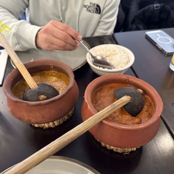 Indian Table - Chicken Xacuti and fish curry - Indian Near Me - Brooklyn, New York