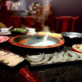 Supreme Hot Pot - Shrimp Ball() Oyster() Beef Tongue() - Hot Pot Near Me - Arlington, Virginia Supreme Hot Pot - Shrimp Ball() Oyster() Beef Tongue() - Hot Pot Near Me - Arlington, Virginia