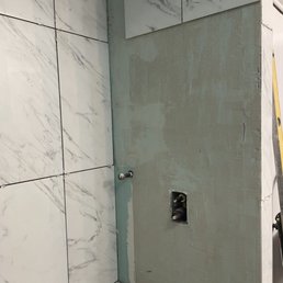 Had to take down different size tiles. Project is a disaster! Had to take down different size tiles. Project is a disaster!