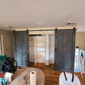 Handy Canuck - After - Custom pantry doors and shelving - Handyman Near Me Handy Canuck - After - Custom pantry doors and shelving - Handyman Near Me