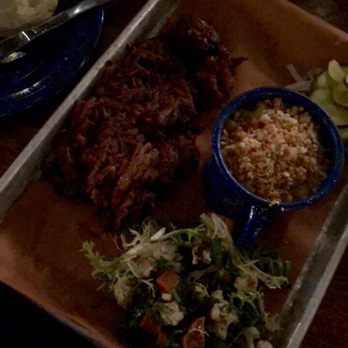 Sweet Cheeks Q - Brisket with fall salad and max & cheese. - Southern Near Me - Boston, Massachusetts