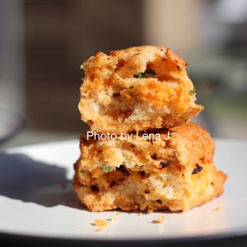 Q Bakehouse & Market - Inside of Chili Crisp Scone ($5) - this was the best item we tried. Really moist, soft, and flavorful. - Bakeries Near Me - Ann Arbor, Michigan Q Bakehouse & Market - Inside of Chili Crisp Scone ($5) - this was the best item we tried. Really moist, soft, and flavorful. - Bakeries Near Me - Ann Arbor, Michigan