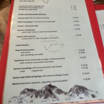 Innergebirg - Menu - Austrian Near Me - Salzburg, 5