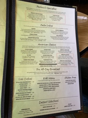 Menu photo 4 Paolucci Restaurant & Lounge Atchison, KS Menu photo 4 Paolucci Restaurant & Lounge Atchison, KS