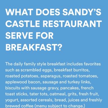 Sandy's Castle Restaurant - Took this screenshot for my vegan friend - American Near Me - Winter Haven, Florida