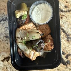 Fadi's Mediterranean Grill - One chicken kebab to go with lemon mayo dip that accompanied it