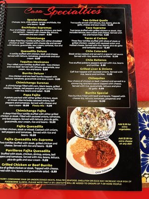 Menu photo 5 Los Parrilleros Monticello, MS Menu photo 5 Los Parrilleros Monticello, MS