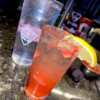 Topgolf - 'Spiked' Strawberry Lemonade - Sports Bars Near Me - Alpharetta, Georgia Topgolf - 'Spiked' Strawberry Lemonade - Sports Bars Near Me - Alpharetta, Georgia