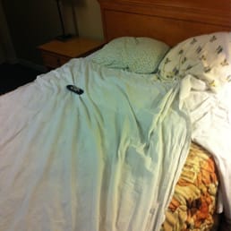 Bring old linens if you wanna sleep comfortably Bring old linens if you wanna sleep comfortably