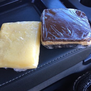 Blue Moon Bakery - Peanut butter fudge brownie and a lemon bar. Still cold to the touch from the bakery case. - Bakeries Near Me - Silverthorne, Colorado