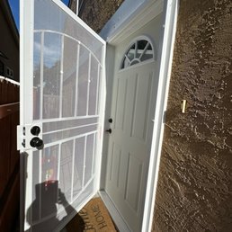 New security door and new front door