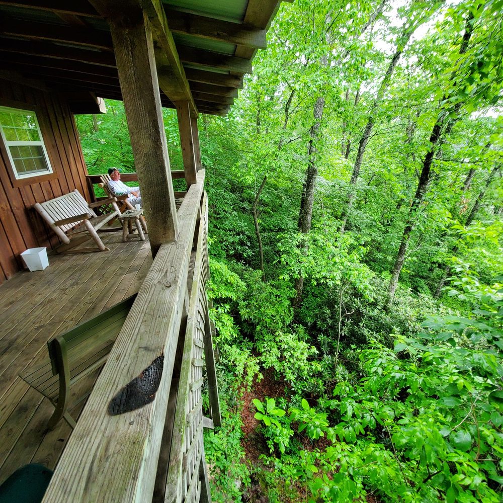 Red River Gorge Cabin Rentals - Drop off view from back patio - Vacation Rentals Near Me - Campton, Kentucky Red River Gorge Cabin Rentals - Drop off view from back patio - Vacation Rentals Near Me - Campton, Kentucky