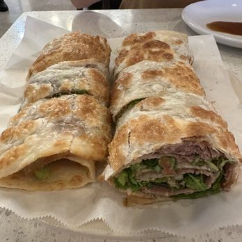 Pan Dumpling House - H4. Beef Roll Pancake - Chinese Near Me - Corona, California Pan Dumpling House - H4. Beef Roll Pancake - Chinese Near Me - Corona, California