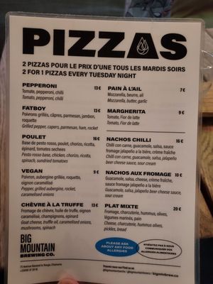 Menu photo 1 Big Mountain Basecamp Chamonix-Mont-Blanc, 74